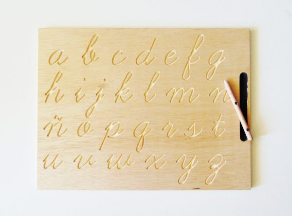 tabla abecedario cursiva